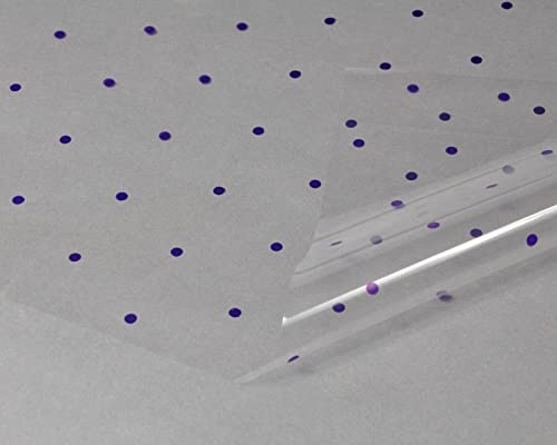 Purple Polka Dot Cellophane Gift Wrap (2m x 800mm Folded Sheet) Extra Wide | Ideal for Florists, Gift Hampers, Flower Bouquets, Gift Baskets, Floral Displays, Sweets, Cake Trays and Gift Boxes