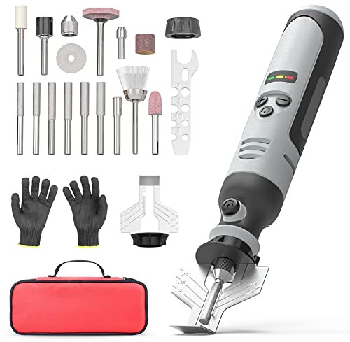 Baeroprki Cordless Chainsaw Sharpener, Electric Handheld Chainsaw Sharpening Kit, High Speed ​Chainsaw Sharpening Tool