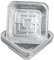 NASSMOSSE Pas en aluminium 30pcs, casseroles en aluminium lourdes jetables à 8 x 8 x ustensiles de cuisson en lourds, congélateur et four en papier d' pour la cuisson, chauffage et