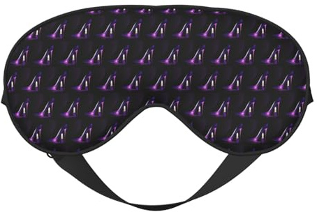 Elegante violette High Heels mit Lippenstift-Druck, weiche Schlafblöcke mit doppeltem Verwendungszweck, licht-effiziente Verdunkelungs-Augenmaske zum Schlafen