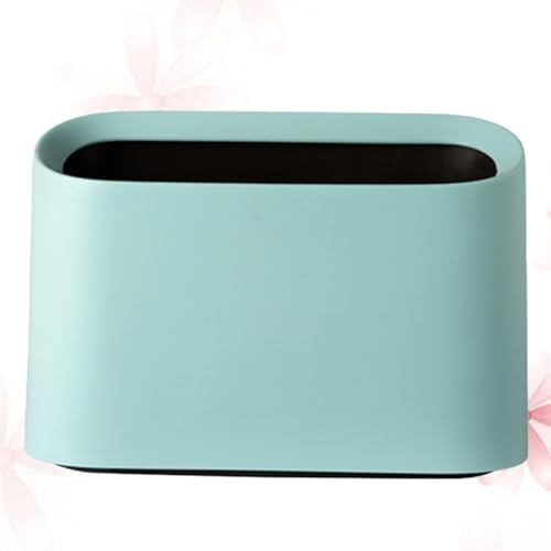 Mobestech Poubelle Double Couche en Plastique Pp Réutilisable et Lavable Cuisine et Bureau, Design Créatif Couleur Vert Clair, Grosse Poubelle sans Odeur