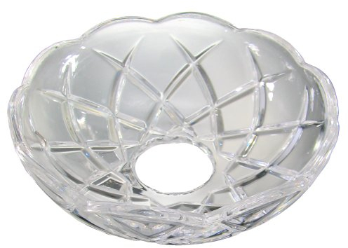 Lichtschale~ Bobeche Ø100mm Bleikristall mit 5 Seitenringe Chrom ~ Kronleuchter Lüster