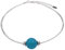 Adi-Modeschmuck Halsreif mit 20mm Polarisperle Pia (petrol)