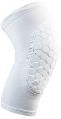 ITODA Sportknieschoner Flexibel rutschfest Kniebandage Knieschützer Unisex 1 Paar Knieschoner für Erwachsene Jugendliche Outdoor Knieprotektor für Unterstützung Schadensbehebung Stabilität Weiß L