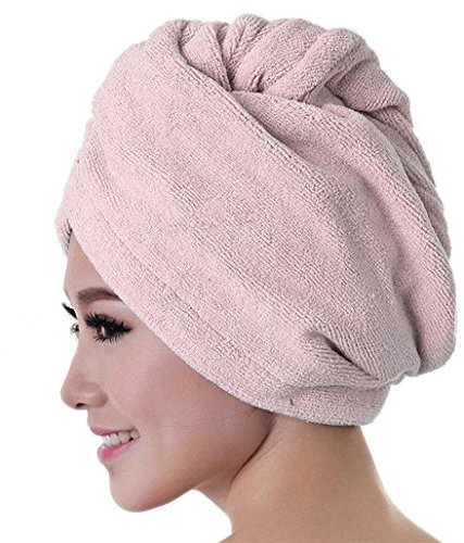 Jiacheng29 Women's Microfiber Bath Towel Hair Dry Hat Cap Quick Drying Shower Caps