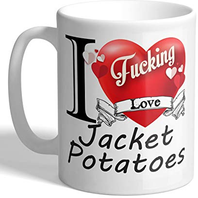 I Love Mugs - I F*cking Love Jacket Potatoes - Mug, Ceramic, 11fl.oz.