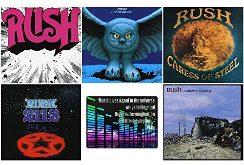 Rush: The Early Years Collection - 5 Studio Albums (Rush / Fly By Night / Caress of Steel / 2112 / A Farewell To Kings) + Bonus Art Card