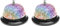 2 Pièces Cloche Client Cloche en Acier Cloche D'appel à La Main Cloche D'appel De Restaurant Cloche De Table Fleurie Cloche De Service Sonnette Impression Bague Âgé
