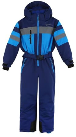 Fortuna F. SCHNEEANZUG OVERALL WINTERANZUG SKIANZUG SKIOVERALL WINTER SCHNEE KINDER 116-170 M31 (140, dunkelblau)