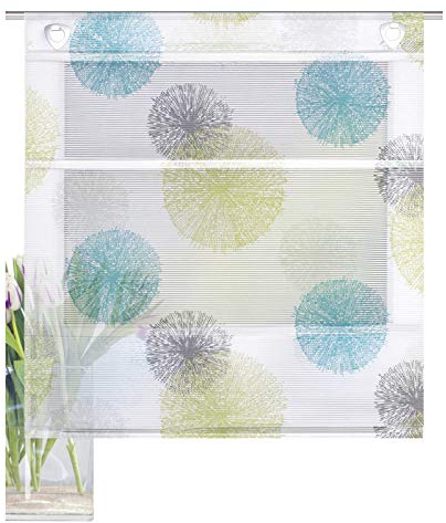 Home fashion MAGNETROLLO BAMBUSOPTIK Rawlins, BLAU GRÜN, 130 X 60 cm