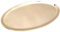 NKlaus Kerzenteller oval 20x11cm Messing Kerzenständer Taufkerze Kerzenhalter - Desinger Dekoteller poliert - Kerzenuntersetzer Stumpenkerzen Kommunion Taufe Gold 10507