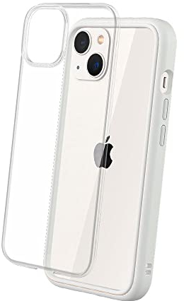 RhinoShield Modulares Case kompatibel mit [iPhone 13] | Mod NX - Anpassbare & stoßdämpfende Schutzhülle im schlanken Design - 3.5 Meter Fallschutz - Weiß