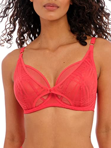 Freya Women's Fatale Underwire High Apex Bra, Chilli Red, 38DD