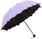 Reise-Sonnenschirm, faltbar, kompakt, mit Met Water Blomssom Blooming Material, violett, Large