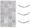 WangLaap 1120Pcs Acrylperlen 6x6mm Alphabet Buchstabenperlen quadratische Perlen mit Zahlen bunte Herzen (weiß)