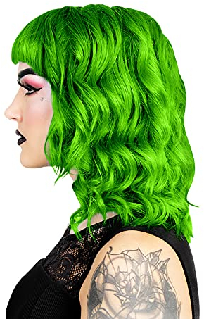 Herman's Amazing Direct Hair Color - Grüne Haarfarbe - Semi Permanent Hair Color - Auf Conditioner Basis Haarfarbe Grün - UV Hair Dye - UV Olivia Green 115 ml