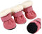 YUEMOL Hundeschuhe 4 stücke Winter Haustier Hund Schuhe Anti-Rutsch Schnee Katze Welpenstiefel Verdicken Warme Pet Socken for kleine mittelgroße Hunde Katzen Chihuahua Yorkshire