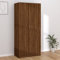 INLIFE Kleiderschrank Braun Eichen-Optik 90x52x200 cm Holzwerkstoff,Braun,68.8KG,815356