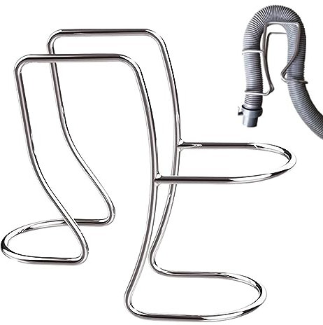Vigcebit Washing Machine Hose Pipe Holder,304 Stainless Steel U Hook Clip Drain Hose Clamp - Drain Outlet Hose Holder for Most Sinks, Washing Machines, Dishwashers