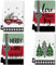 Weihnachten Küchentücher Set von 4 Buffalo Plaid Geschirrtücher Winter Geschirrtücher Weihnachten Handtücher Baum LKW Xmas Urlaub Einweihungsgeschenk Weihnachtsdekoration für Zuhause Bauernhaus - Grün