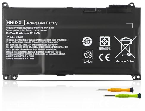 48Wh RR03XL Laptop Akku für HP ProBook 430 440 450 455 470 G4 G5 Mobile Thin Client MT20 MT21 MT31 HSTNN-PB6W HSTNN-LB7I HSTNN-LB71 HSTNN-UB7C HSTNN-I74C 851477-421 851477-541 851477-831 RR03048XL-PR