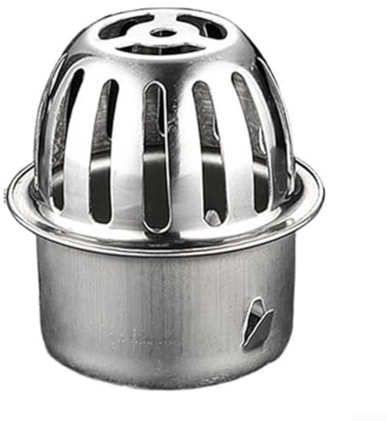 Filtro per scarico del pavimento del tetto in acciaio inossidabile 304, anti-intasamento, per tetto esterno, tappo anti-blocco per drenaggio del pavimento, protezione dalle foglie delle grondaie (63