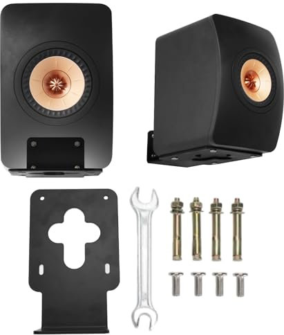 Bewinner Speaker Wall Bracket for KEF LS50 Meta LS50 Wireless II - 1 Pcs Thickened Metal Speaker Wall Mount Holder for KEF LS50 Meta LS50 Wireless II Speakers