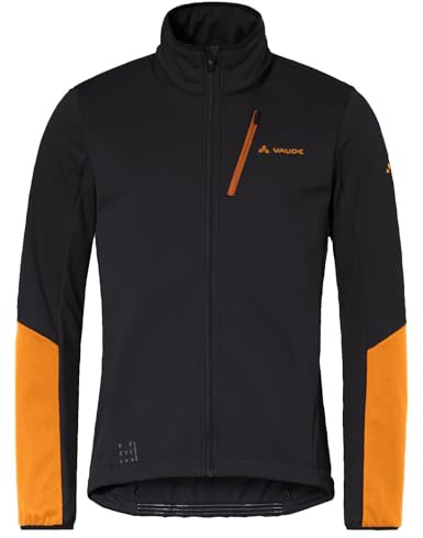VAUDE Herren Matera Softshell Jacket II, wärmend, 100% winddicht, wasserabweisend und atmungsaktiv, optimale Bewegungsfreiheit, Passform: Slim fit, black, L