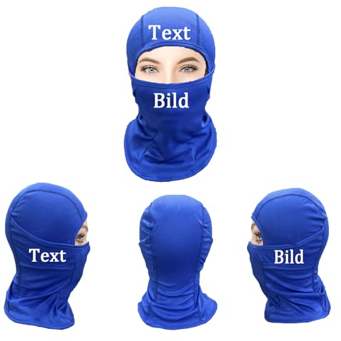 Personifizieren Balaclava Herren Skimaske für Kinder & Damen Sturmhaube Motorrad Sommer & Winter Fahrrad Benutzerdefinierte Schwarz Blau Skimaske