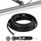 BUZIFU Goma Mosquitera 5mm X15m con Herramientas para Mosquitera, Tira Goma para Mosquitera Enrollable, Cordón de Goma Negro con Rodillo para Goma de Mosquiteras Accesorios para Mosquiteras Ventana