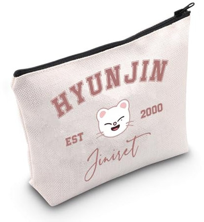 Korean Pop Gift K-Pop Group Merch Kpop Boys Group Est 2000 Jiniret Makeup Bag K-Pop Music Lover Gift (Jiniret Bag EU)