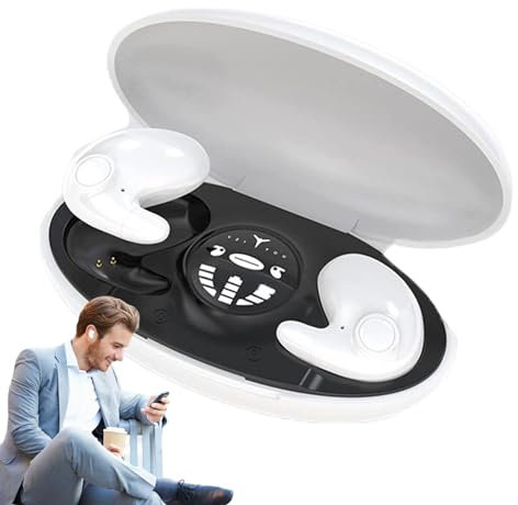 Sleep Earbuds, Wireless Earbuds, Invisible Sleep Earbuds for Side Sleepers, Bluetoothh Sleep Earphones Noise Blocking Small Ears Canal, Discreet In-Ear Tiny Earphones Women Men for Work and Workout