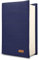 HANOI Collection® Verstellbare gepolsterte Buchhülle. Große gepolsterte Schutzhülle für Bücher. Buchcover-Hülle, Buchschutz für Leser (Dunkelblau, Groß)