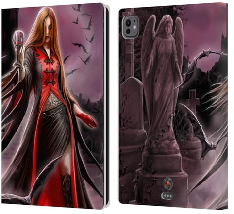 Head Case Designs Officially Licensed Anne Stokes Blood Moon Gothic Leather Book Wallet Case Cover Compatible With Apple iPad Pro 11 M4 2024