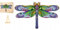 PASJO - Holzpuzzle Erwachsene mit Motiv Einer Libelle 209 Teile 44x26,3 cm - Geschenkidee für Kinder - Holz Puzzle Libelle - Einzigartige Tierförmige Holz-Puzzle - Creative Jigsaw