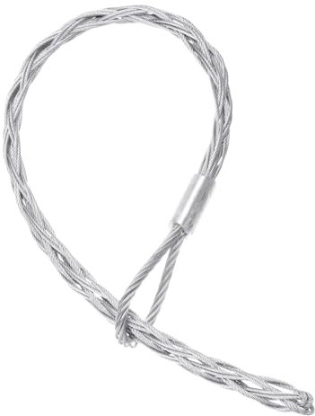 sourcing map 9-12mm OD Cable Pulling Socks Grip 0.4m Single Head Side Pull Wire Mesh Puller Socks Grip Galvanized Steel Wire Pulling Tools