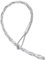 sourcing map 9-12mm OD Cable Pulling Socks Grip 0.4m Single Head Side Pull Wire Mesh Puller Socks Grip Galvanized Steel Wire Pulling Tools
