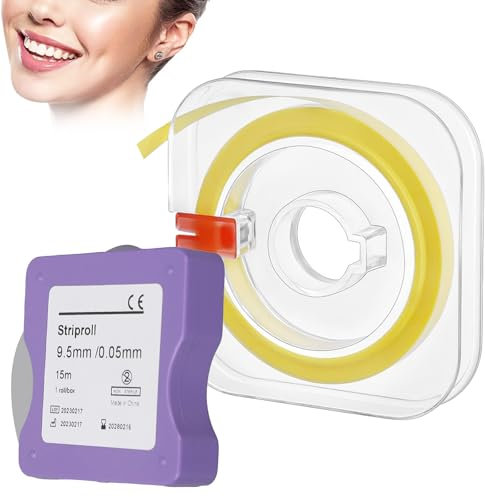 Zahn Schleifpapier,Zahnschleifpapier für Zwischenräume,Polierstreifen Zahnzwischenräume zur Zahnreinigung,4 mm x 6 m Dental Polierstreifen,Tiefenreinigung,Zahnsteinentfernung