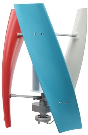 TFIANYNI 500W Windkraftanlage Vertikal Komplett Set 12V/24V, Automatische Luv-Anpassungsfunktion, Windgenerator Mit Steuergerät, Für Boote, Hütten, Wohnmobile (12, Volt)