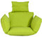 Hängesessel Kissen Sitzkissen Schaukelstuhl Auflage: Polster Auflage für Polyrattan Rattan Hängeschaukel Wasserdicht Swing Chair Ersatzkissen mit Kopfstütze Binden Terrassenstuhlkissen (Grasgrün)