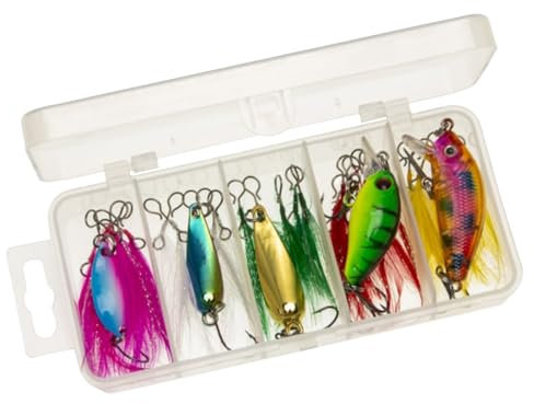 Lunaobrik Köder-Set – 20 Stück Forellenköder, zum Fangen von Karpfen, Barschen, Fischen, Wasser- und Salzwassern, Geschenk für Herren, Vater