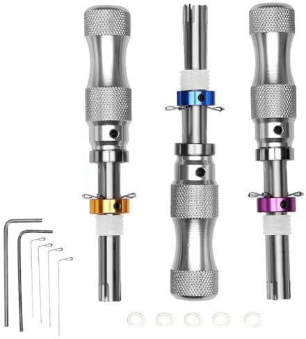 DHYAWUER Home Repair Tubular Set Tool Kit User 3 Piece Hook Puller/O-Ring Hand Hook,Wrench Adjustable Pick