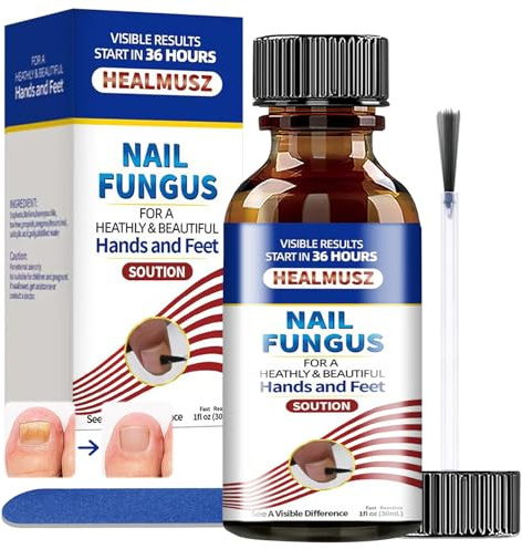 30ml Nail Treatment, Nail Restoration Solution Liquid, Strengthen & Revitalize Damaged, Broken Nails, Effectively Improves the Look of Discolored, Rough Nails on Fingers and Toes