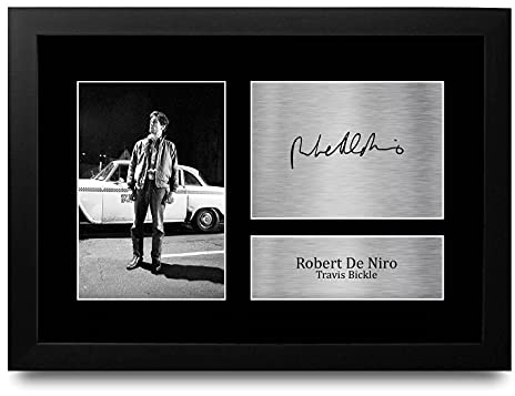 HWC Trading FR A4 Robert De Niro Taxi Driver Geschenke Gedruckt, Signiert Autogramm Bild Für Film-Erinnerungsstücke-Fans - A4 Framed