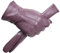 NJHGJ Damen Handschuhe Lammfell Damenhandschuhe Fahrwarme Damen Lederhandschuhe Weich Bequeme Damen Winterhandschuhe Lila 8.5
