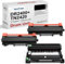 SMARTOMI DR2400 TN2420 Trommel mit Toner kompatibel für Brother TN2420 für DCP-L2510 DCP-L2530 DCP-L2550 HL-L2310 HL-L2350 HL-L2357 HL-L2370 HL-L2375 MFC-L2710 MFC-L2730 MFC-L2750(2 Toner+1 Trommel)