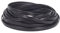 GORGECRAFT Cordon en Cuir Noir Brillant de 5 m X 5mm X 1mm Cordon en Cuir Fin et Souple Double Face Lanière en Cuir d'agneau Pliable Fournitures pour Bricolage