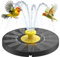 Solar Springbrunnen Wasserbrunnen Solar Verbessert 3.5W Springbrunnen außen mit 7 Fontänenstile, Solar Poolbrunnen für Garten Pool Balkon Vogelbrunnen Gartenteiche (Gelb)