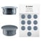 EMFA Abdeckstopfen für Bohrung Durchmesser 10 mm Anthrazit RAL 7016 Blindstopfen Abdeckkappen Endkappen Verschlusskappen 50 Stück Kopfdurchmesser 13 mm, Borloch 1 cm