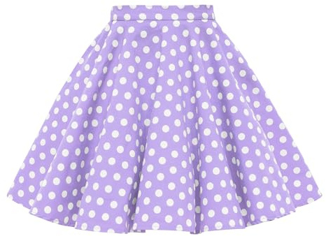 BlackButterfly Gonna Bambina a Pois | Taglio a Ruota, Stampa a Contrasto, Foderata, Vita Elasticizzata, Zip Dietro, 3-14 Anni